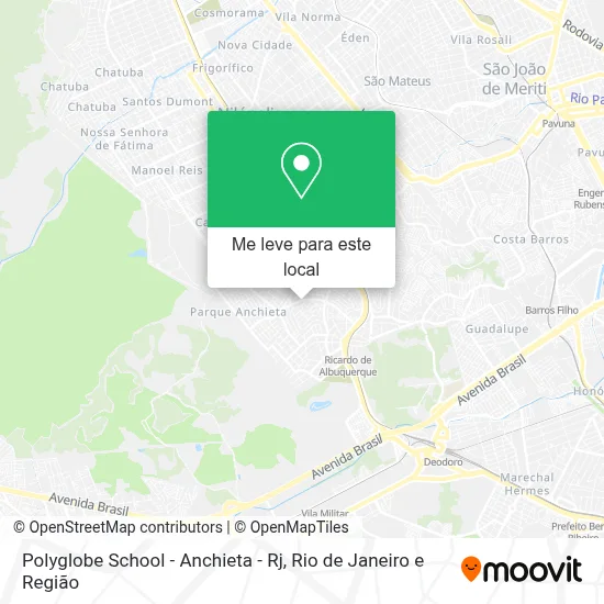 Polyglobe School - Anchieta - Rj mapa