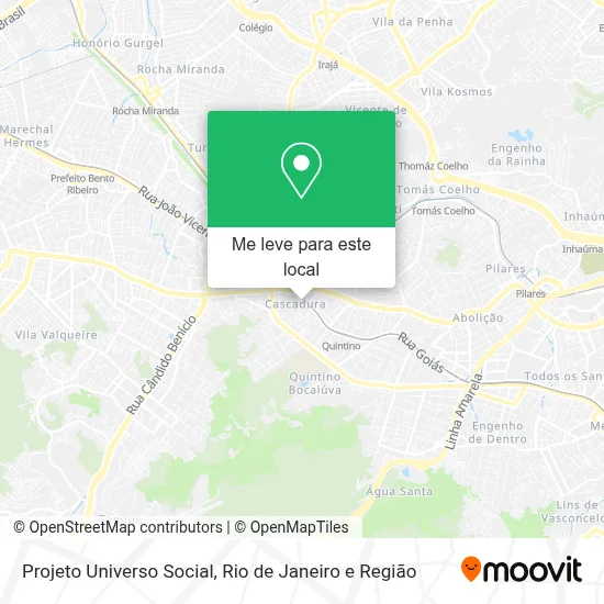 Projeto Universo Social mapa
