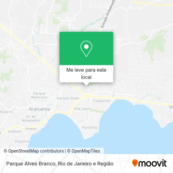 Parque Alves Branco mapa