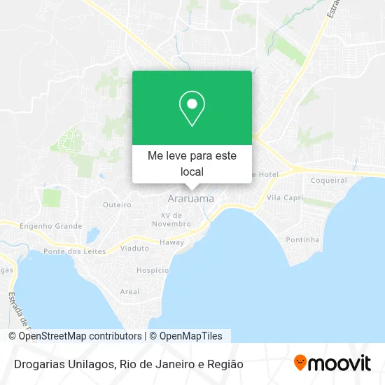 Drogarias Unilagos mapa