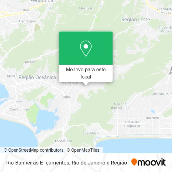 Rio Banheiras E Içamentos mapa