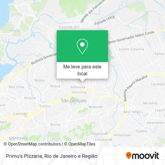 Primu's Pizzaria mapa