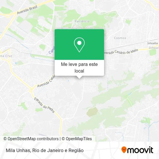 Mila Unhas mapa