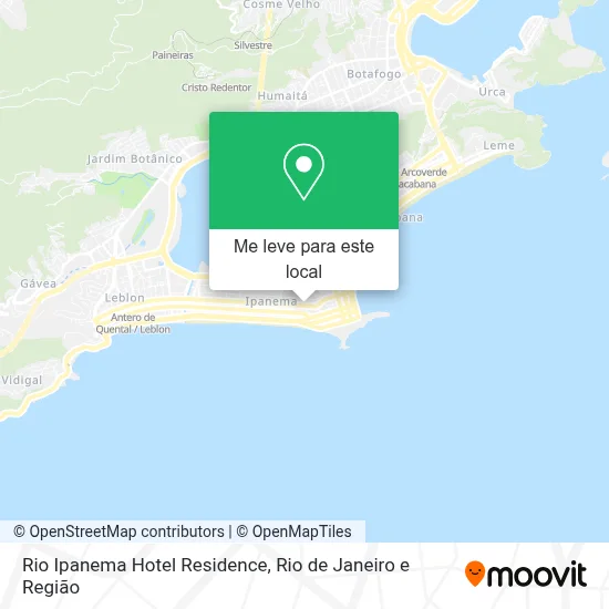 Rio Ipanema Hotel Residence mapa