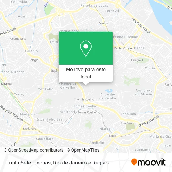 Tuula Sete Flechas mapa