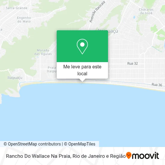 Rancho Do Wallace Na Praia mapa