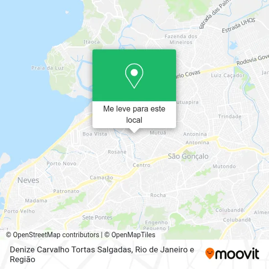 Denize Carvalho Tortas Salgadas mapa