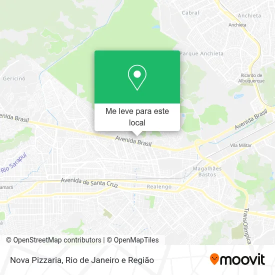 Nova Pizzaria mapa
