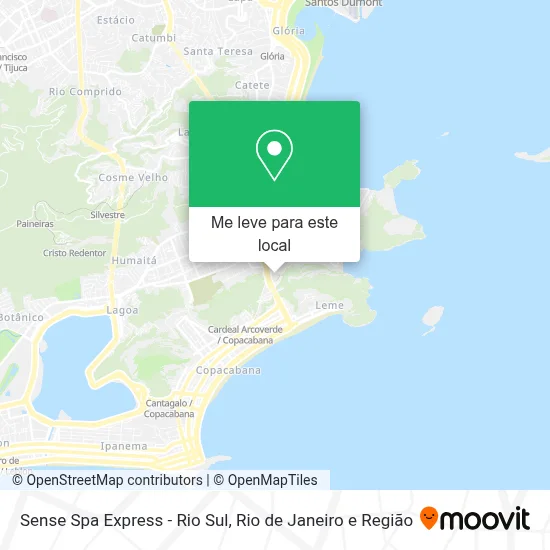 Sense Spa Express - Rio Sul mapa