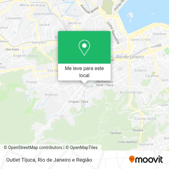 Outlet Tijuca mapa