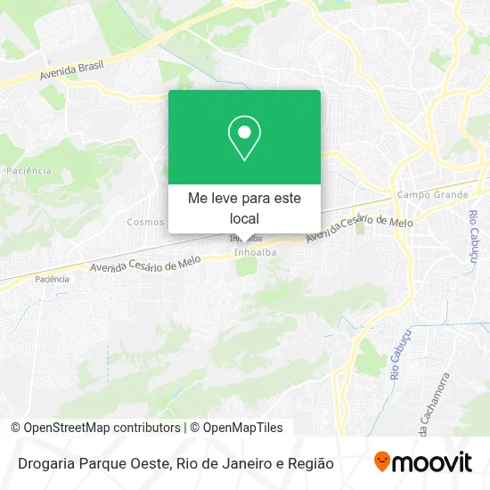 Drogaria Parque Oeste mapa