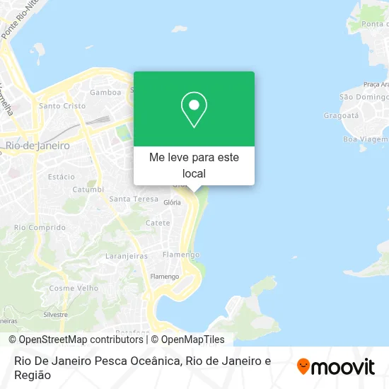 Rio De Janeiro Pesca Oceânica mapa