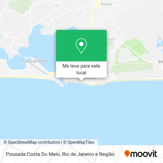 Pousada Costa Do Meio mapa
