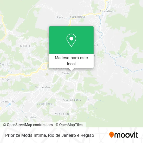 Priorize Moda Íntima mapa