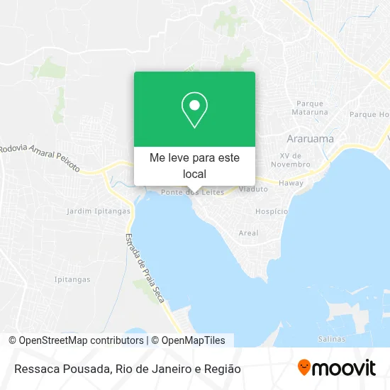 Ressaca Pousada mapa