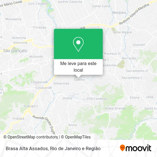 Brasa Alta Assados mapa