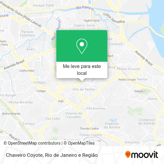 Chaveiro Coyote mapa