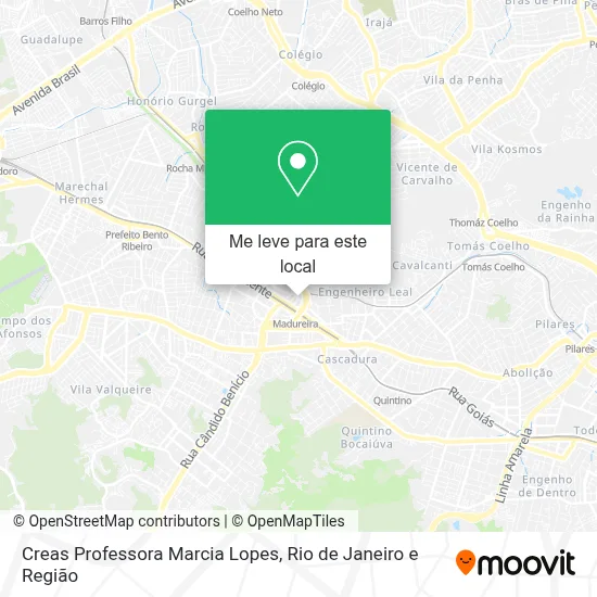 Creas Professora Marcia Lopes mapa