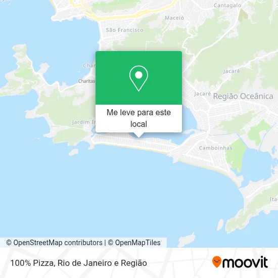 100% Pizza mapa