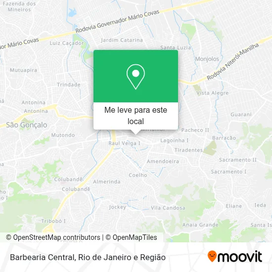 Barbearia Central mapa