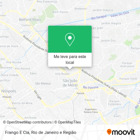Frango E Cia mapa