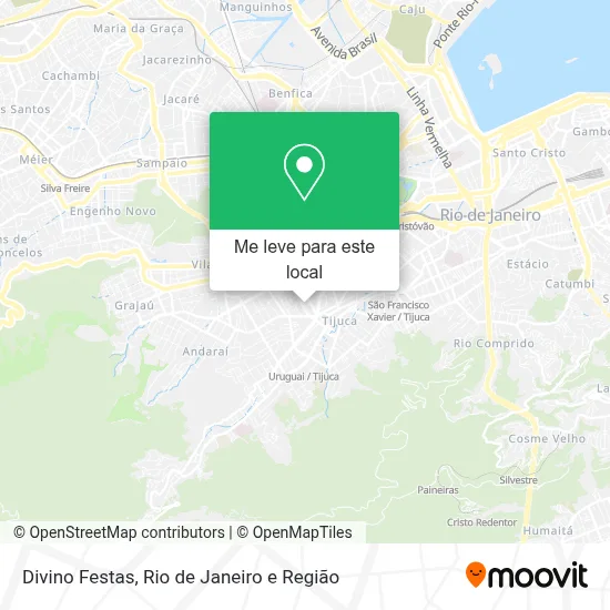 Divino Festas mapa