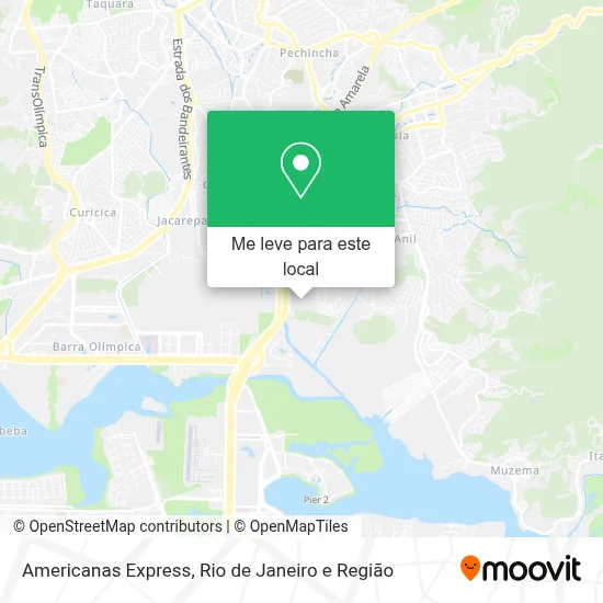 Americanas Express mapa