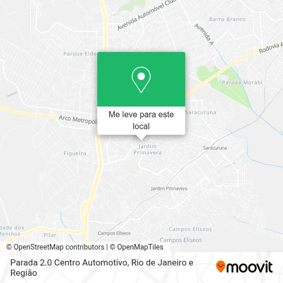 Parada 2.0 Centro Automotivo mapa