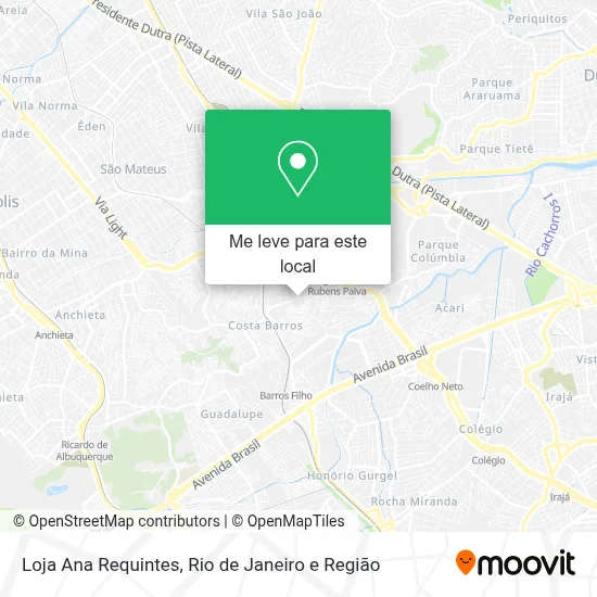 Loja Ana Requintes mapa