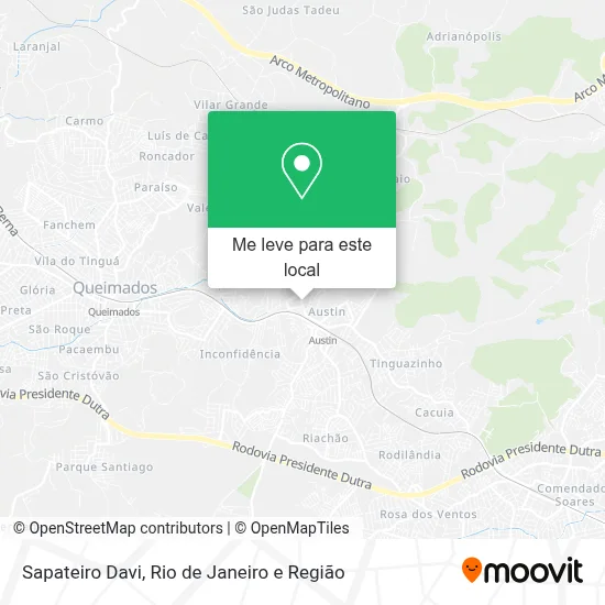 Sapateiro Davi mapa