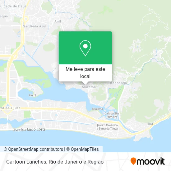 Cartoon Lanches mapa