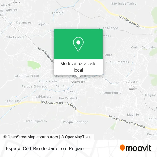 Espaço Cell mapa