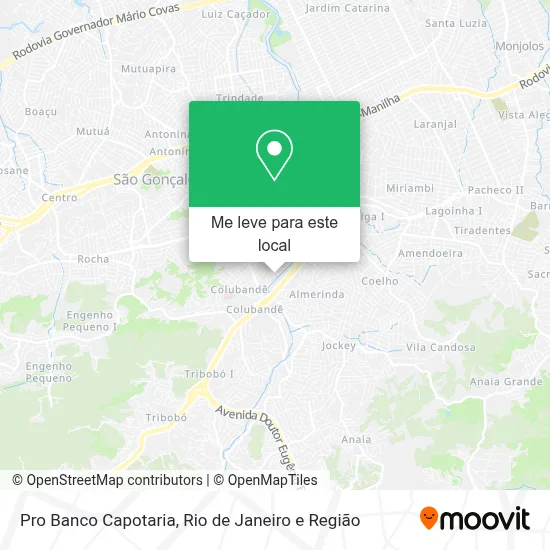 Pro Banco Capotaria mapa