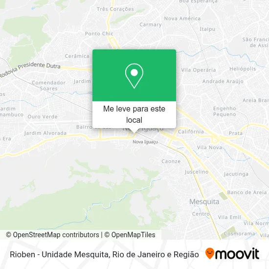 Rioben - Unidade Mesquita mapa