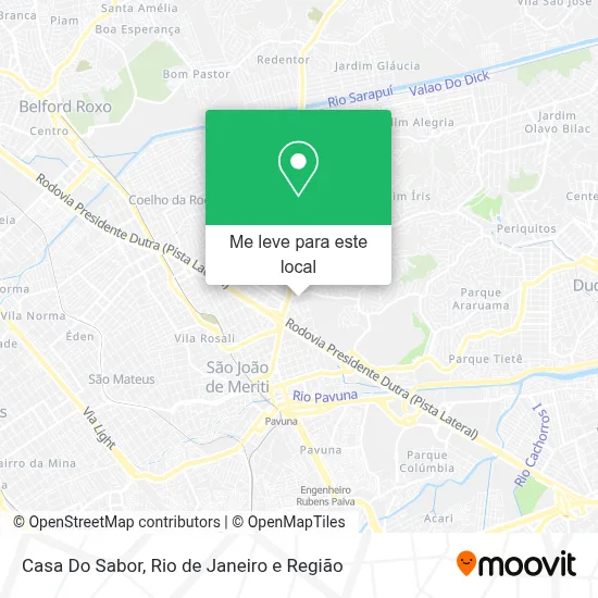 Casa Do Sabor mapa