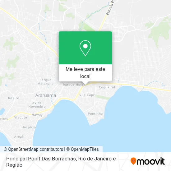 Principal Point Das Borrachas mapa