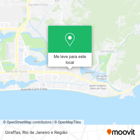 Giraffas mapa