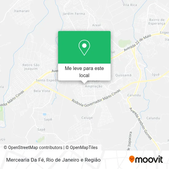 Mercearia Da Fé mapa