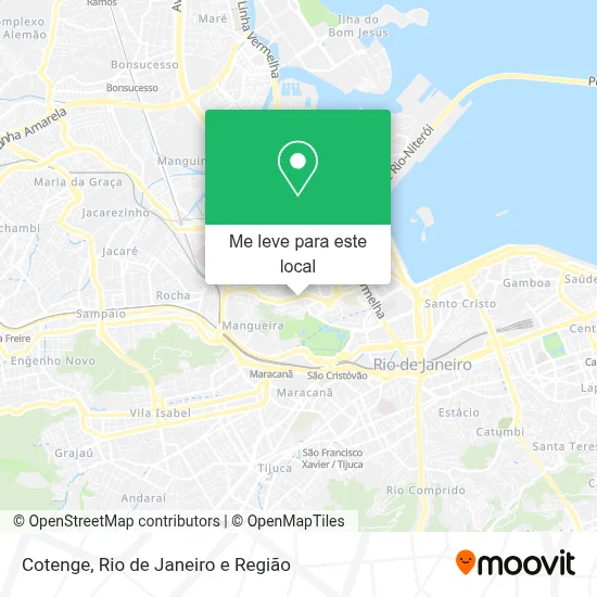 Cotenge mapa