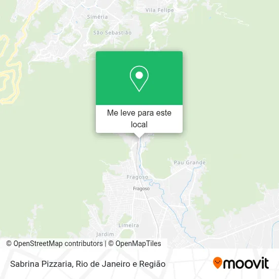 Sabrina Pizzaria mapa