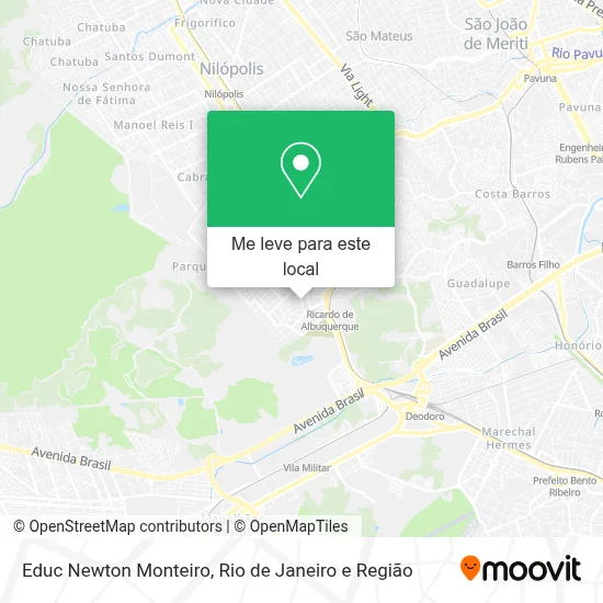 Educ Newton Monteiro mapa
