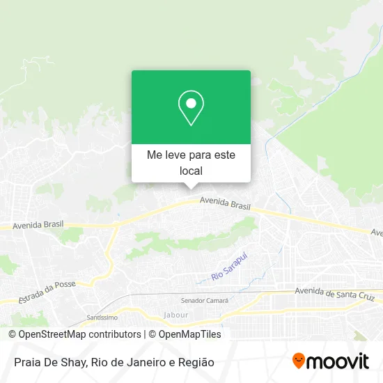 Praia De Shay mapa