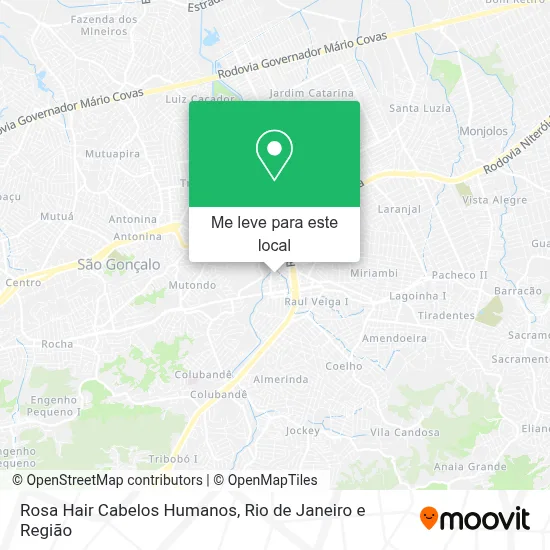 Rosa Hair Cabelos Humanos mapa