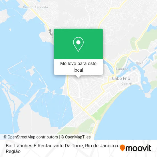 Bar Lanches E Restaurante Da Torre mapa