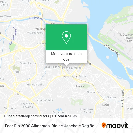 Ecor Rio 2000 Alimentos mapa