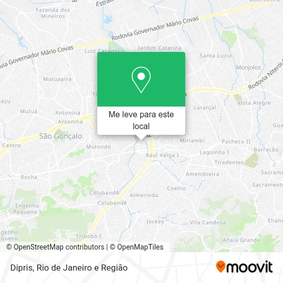 Dipris mapa