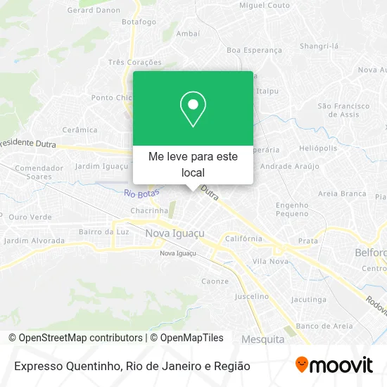 Expresso Quentinho mapa
