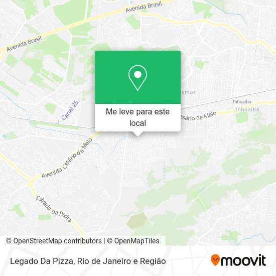Legado Da Pizza mapa