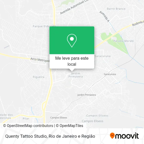 Quenty Tattoo Studio mapa
