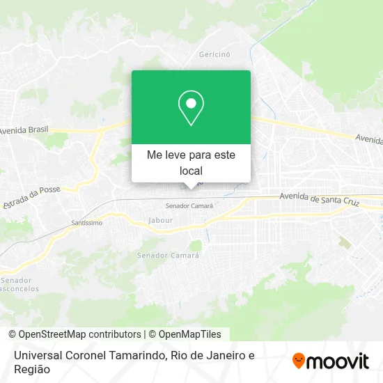 Universal Coronel Tamarindo mapa
